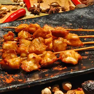 5 brochettes os de poulet 