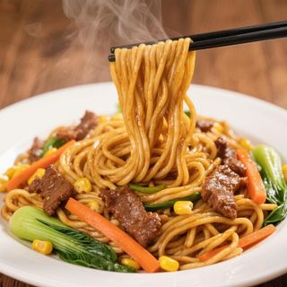 Nouilles Sautées Aux Porc