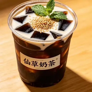 Thé au lait et herbes