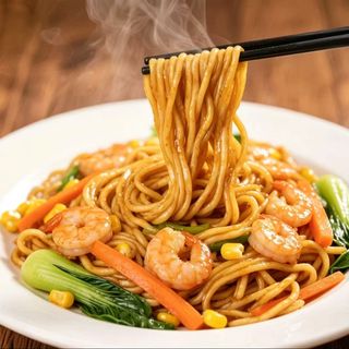 Nouilles sauté aux crevettes
