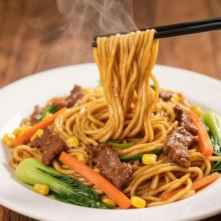 Vermicelles sauté aux bœuf