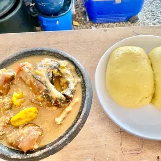 Foutou sauce gouagouassou