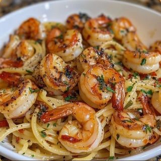 Spaghettis crevettes 