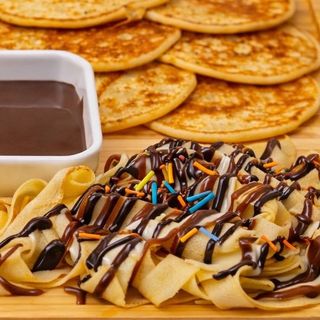 Tagliatelle de crêpes au chocolats