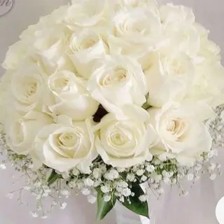 Bouquet de mariée tout blanc