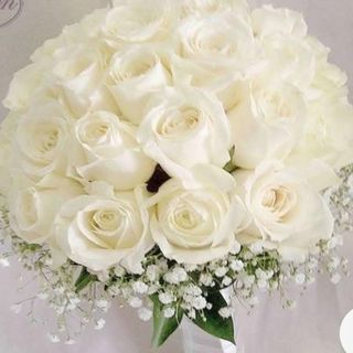 Bouquet de mariée tout blanc