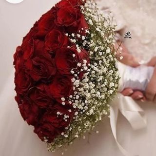 Bouquet de mariée rouge