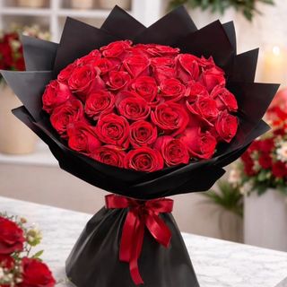 Rose rouge bouquet
