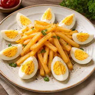 Frites œuf