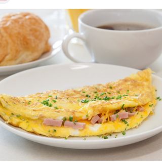 Omelette au jambon