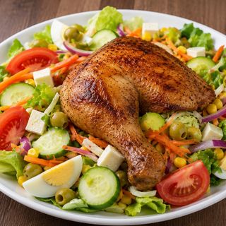 Salade au poulet grillé