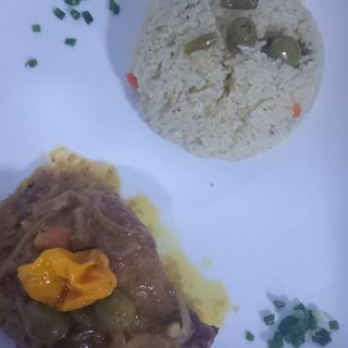 Riz aux olives au poulet