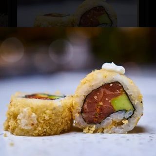 Salmon Cheese Crispy Wrap