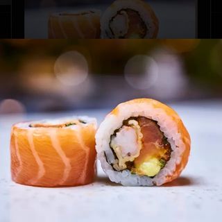 Salmon & Tempura Salmon Wrap
