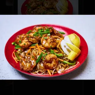Nouilles aux gambas