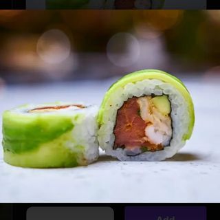 Salmon & Tempura Avocado Wrap