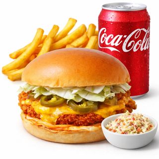 Flaming Tex Mex Burger Meal XL