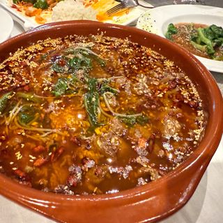 Émincé de bœuf en bouillon épicé