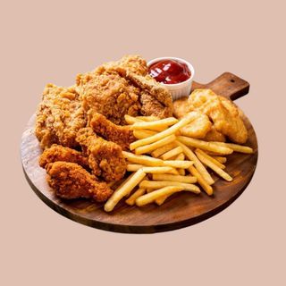 Demi Poulet Pané