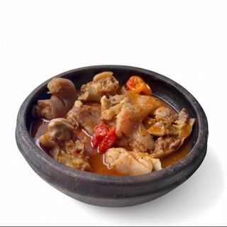 soupe de porc+ attiéké