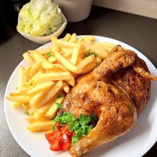 Frites au poulet