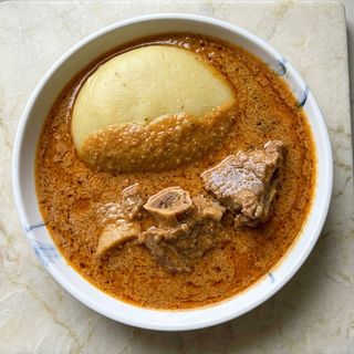 Sauce arrachide viande + foutou