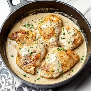 Poulet à la crème