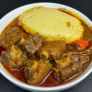 Sauce graine Foutou banane