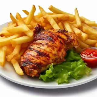 Frites au poulet
