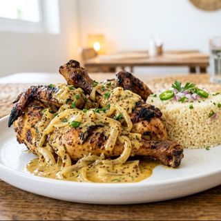 ½ Poulet moutarde