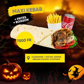 OFFRE HALLOWEEN (MAXI KEBAB + FRITES + BOISSON)
