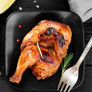 1/2 poulet Roti attike