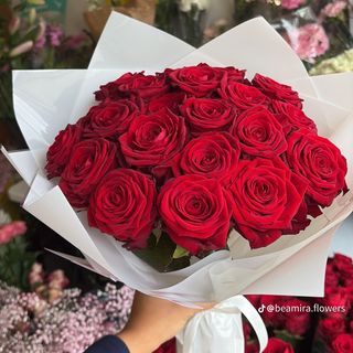Bouquet de 10 rose rouge