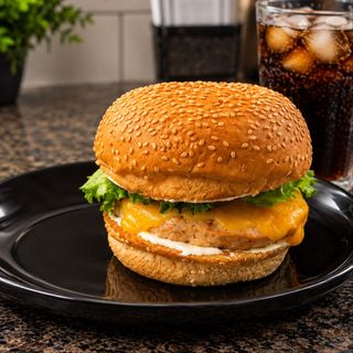 Hamburger poulet yêrè