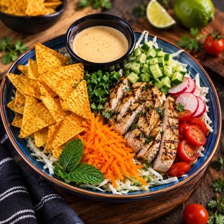 Crunchy salade au poulet