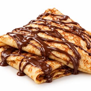 Crêpes au chocolat.