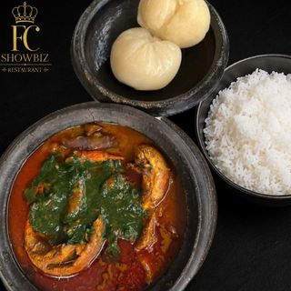 Sauce Graine avec Placali et Riz
