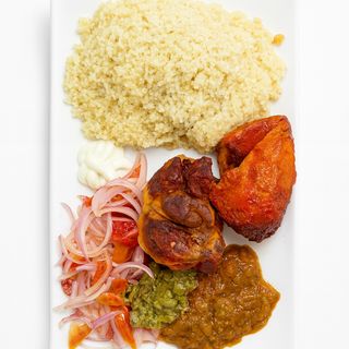 Attiéké + dindon