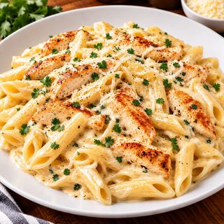 Penne Alfredo Poulet