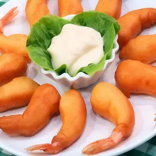 35. Gambas rebozadas fritas
