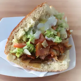 Pita con pollo, ternera o mixta (maxi)