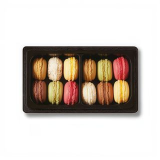 Cofre Con 12 Macarons Tradicionales Variados