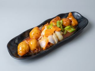 85. Cerdo con salsa agridulce