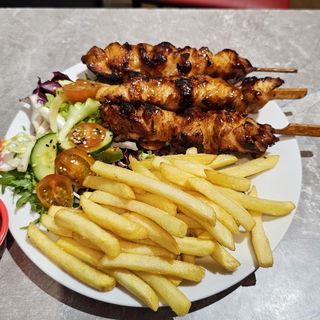 Brocheta de pollo