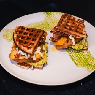 37 Waffle sándwich