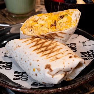 Breakfast burrito wrap