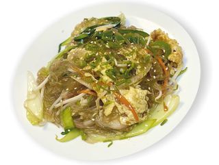 Fideo De Boniato Con Langostino