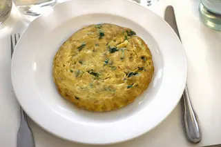 Tortilla espinacas a la catalana