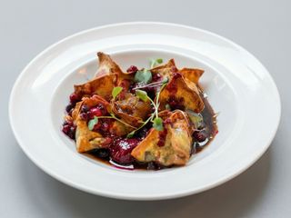 Raviolis wonton de pato