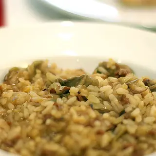 Arroz meloso de secreto ibérico